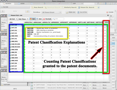 Patent Classification Table